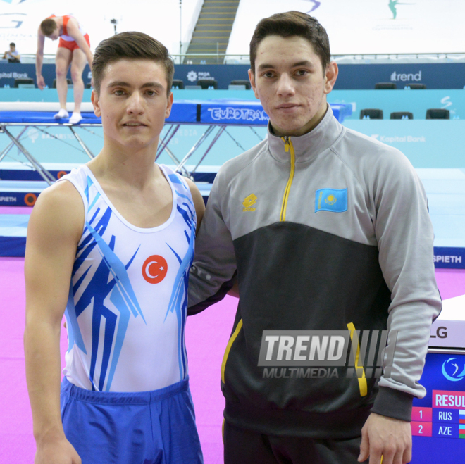 Bakıda batut gimnastikası üzrə Dünya Kubokunda iştirak edəcək idmançıların podium məşqləri. Azərbaycan, 4 mart, 2016